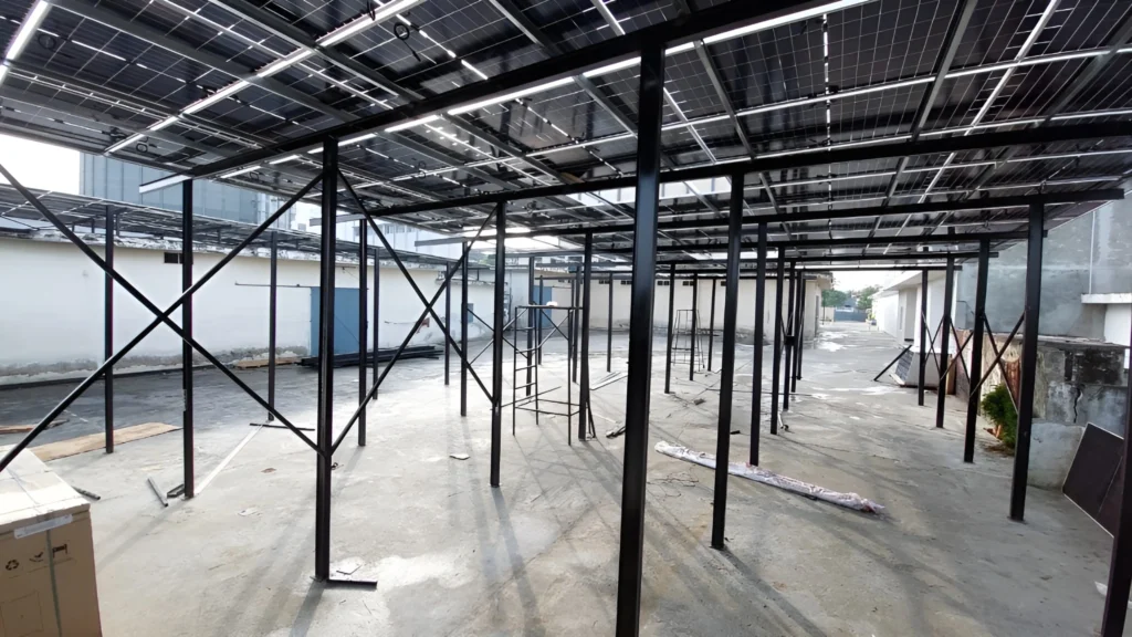 10kW Solar System Installation at Al Shifa Hospital with dual 8kW hybrid inverters by Kompas Solar